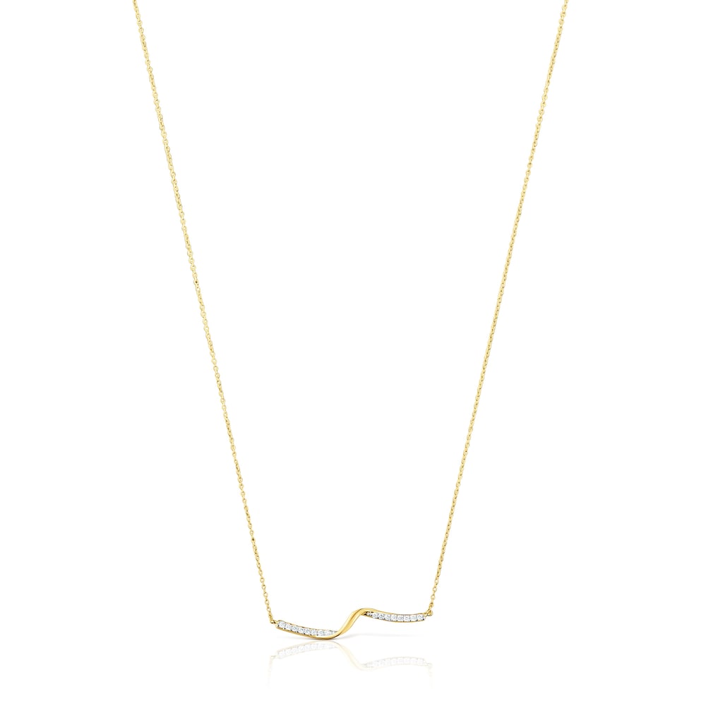 Gold TOUS St Tropez Necklace with diamonds
