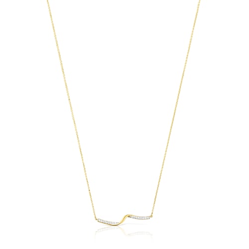 Naszyjnik TOUS Beach wykonany ze złota z diamentami image number 0