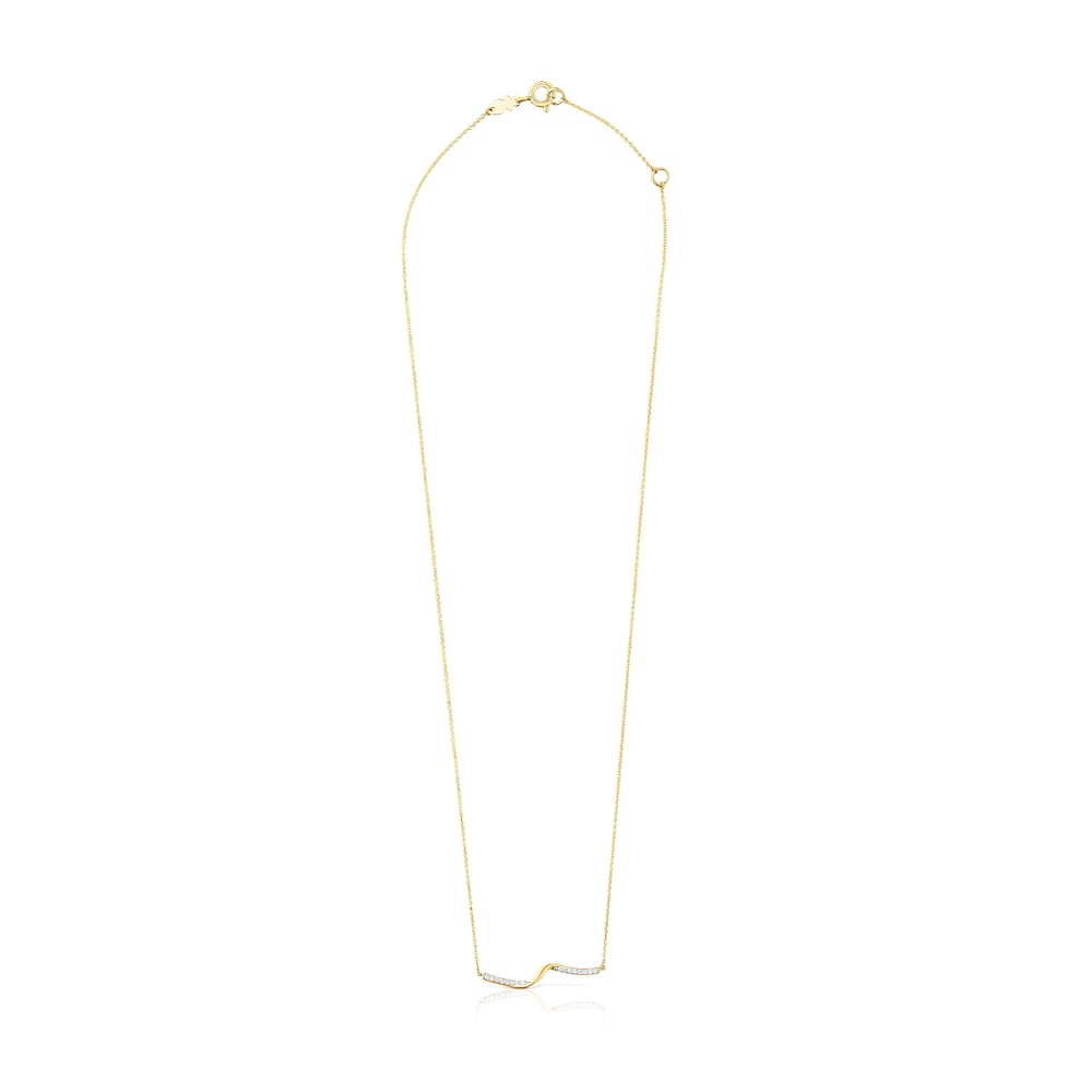 Gold TOUS St Tropez Necklace with diamonds
