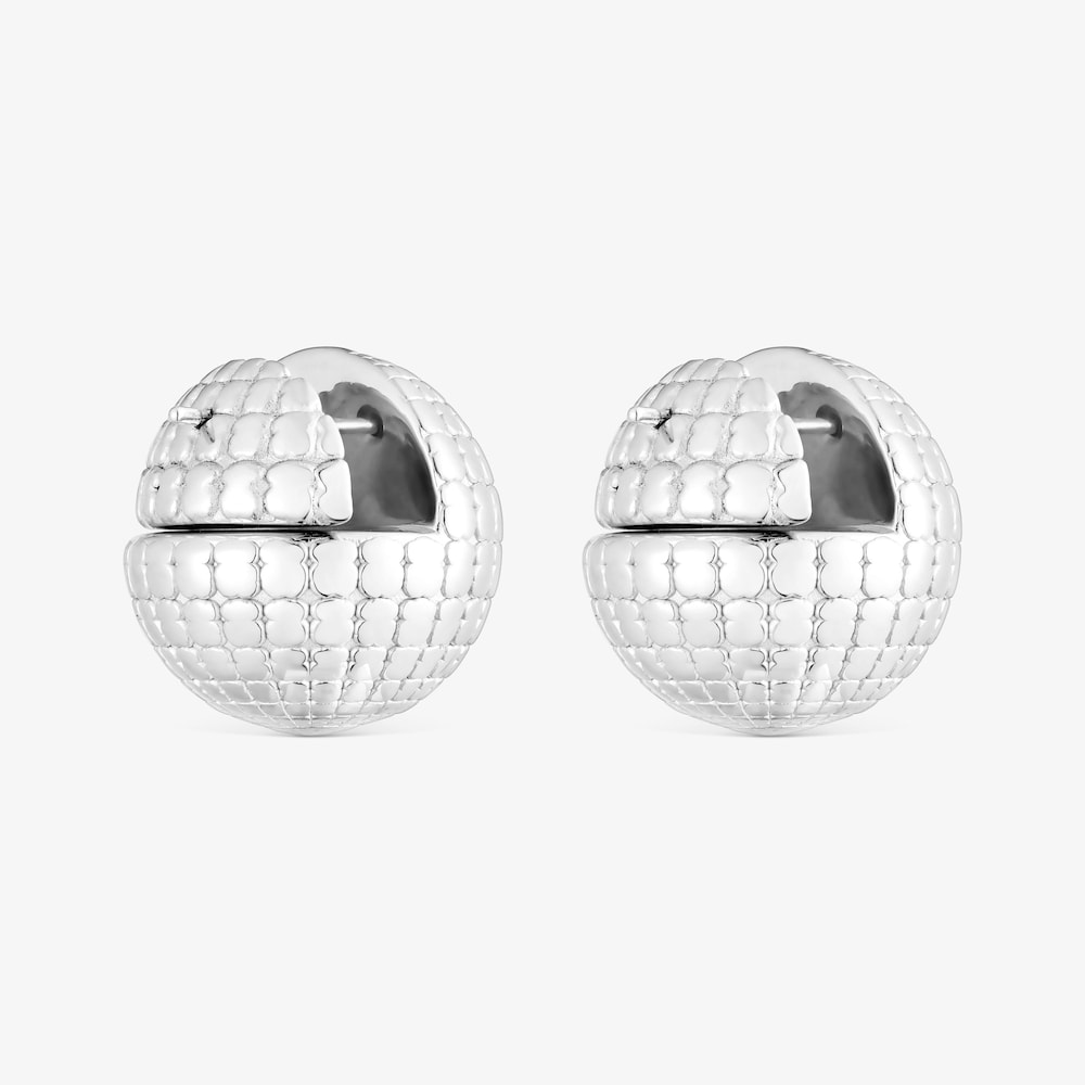 Pendientes de plata bola osos 20 mm Beach Disco