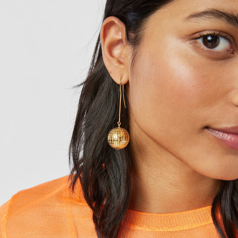 Brincos TOUS Beach Disco em prata vermeil bola ursos