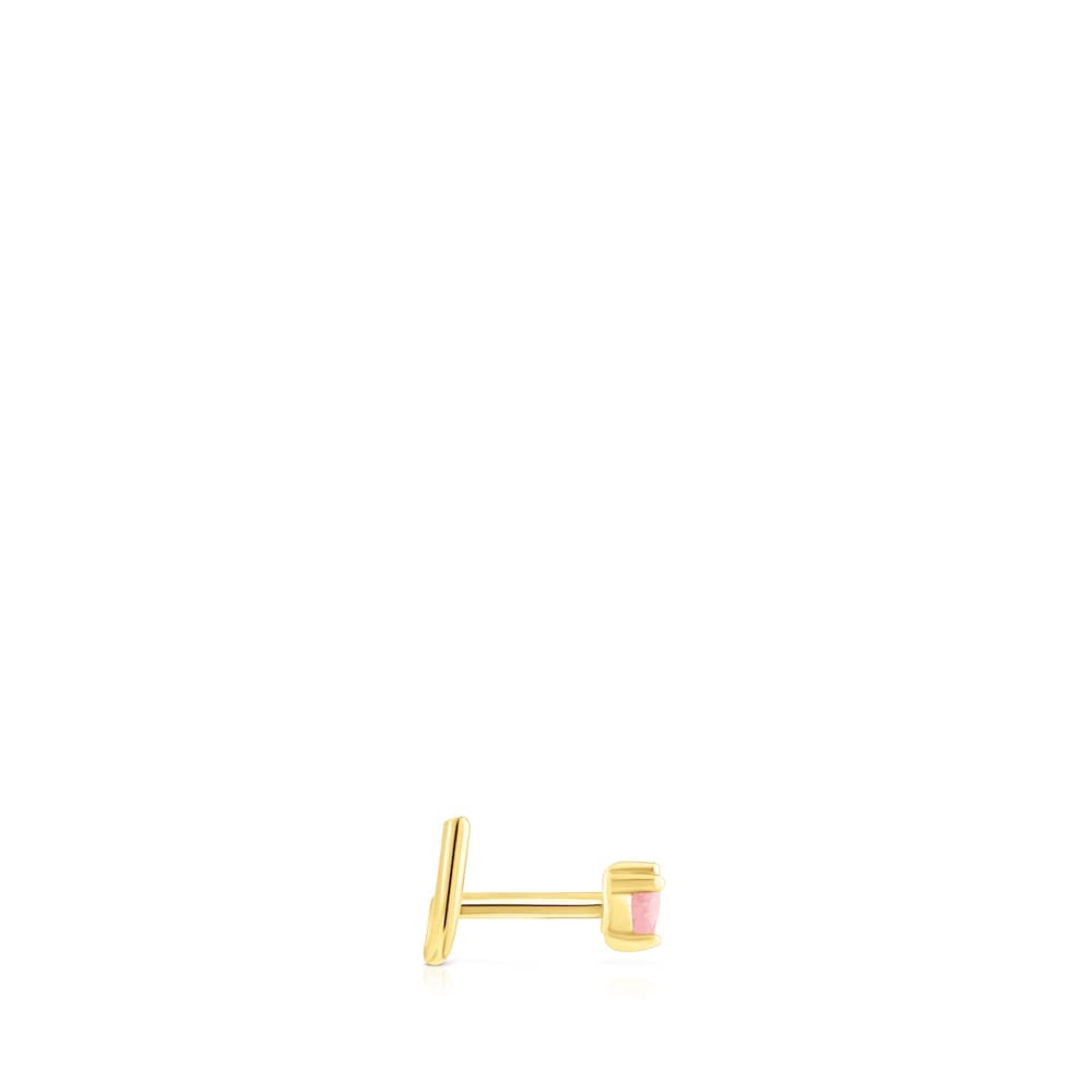 Piercing de nariz de acero IP dorado y rodonita TOUS St Tropez Steel Piercing de nariz de acero IP dorado y rodonita TOUS St Tropez Steel
