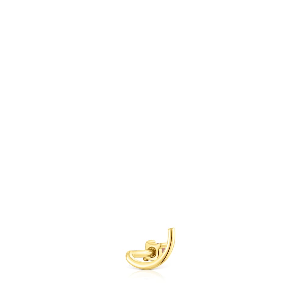 Piercing de nariz de acero IP dorado y rodonita TOUS St Tropez Steel Piercing de nariz de acero IP dorado y rodonita TOUS St Tropez Steel