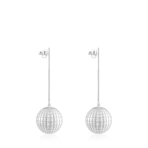 Orecchini lunghi in argento Belinda X TOUS