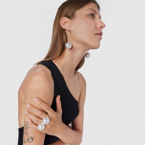 Orecchini lunghi in argento Belinda X TOUS