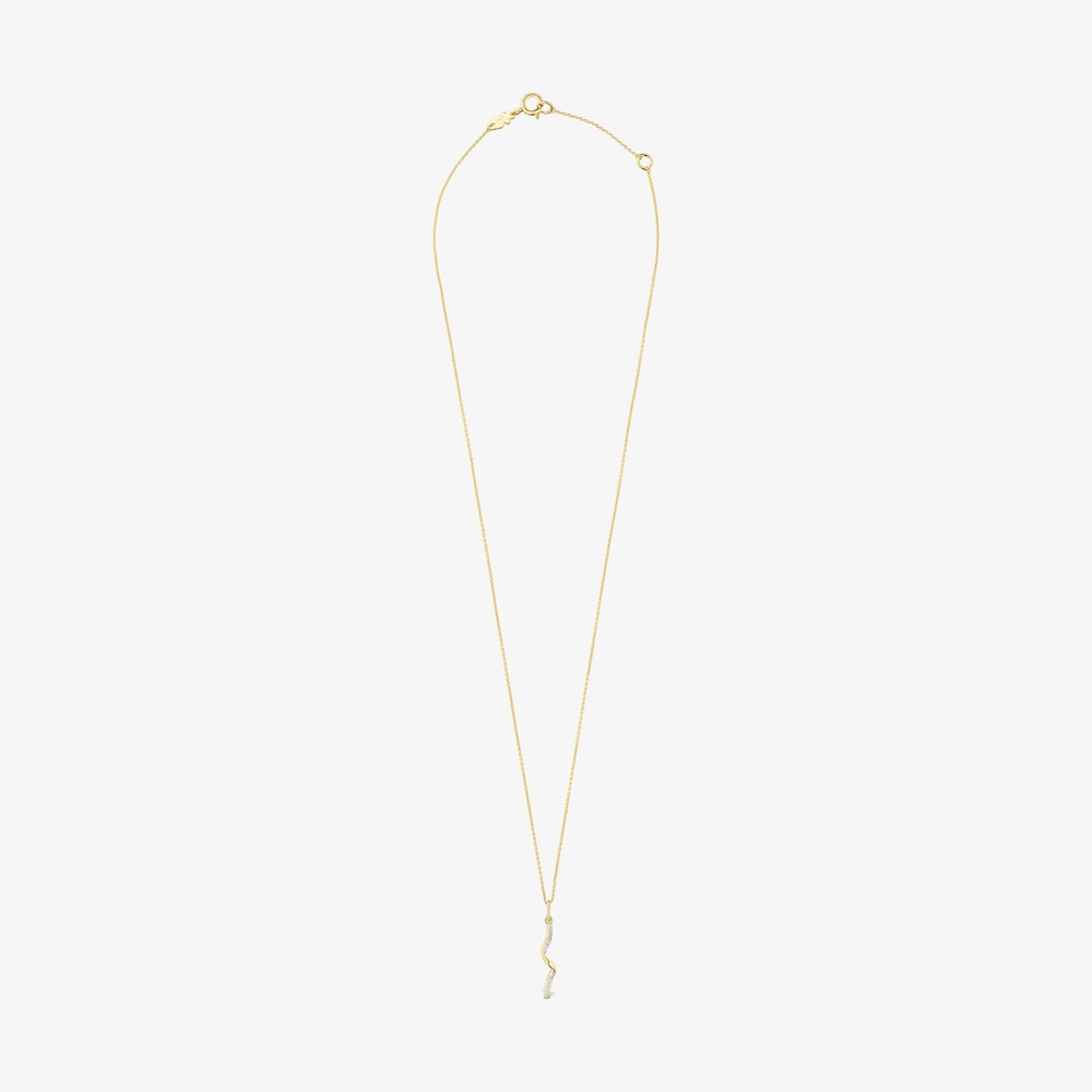 Naszyjnik TOUS Beach wykonany ze złota z diamentową spiralą