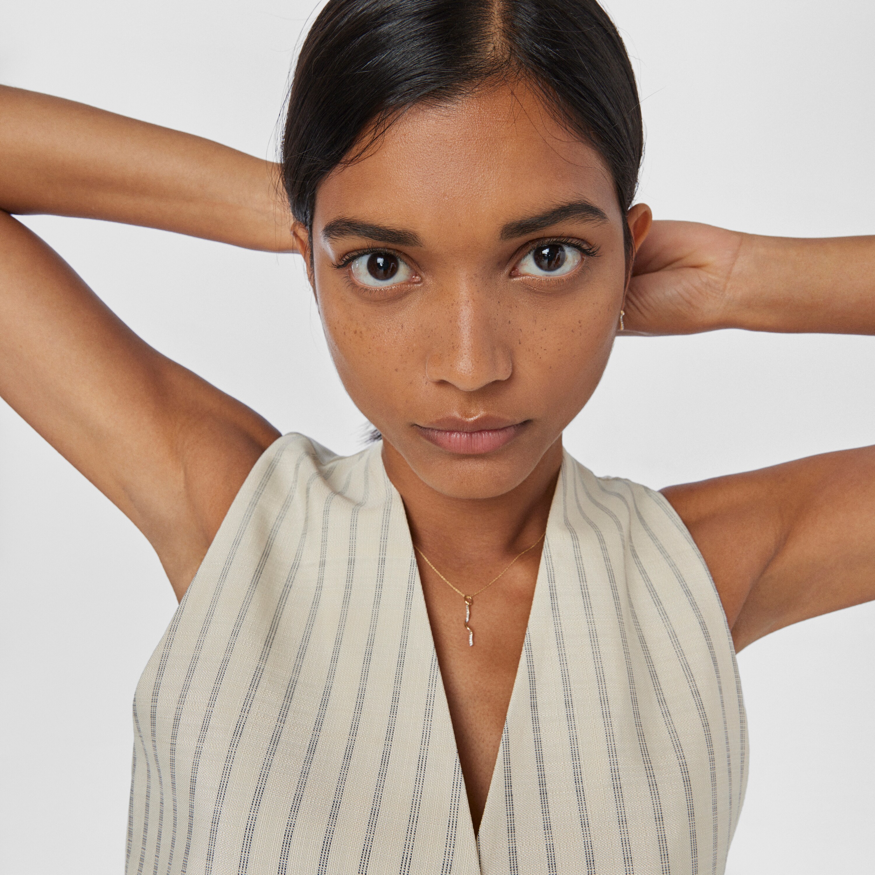 Gold TOUS Beach Necklace with diamond spiral