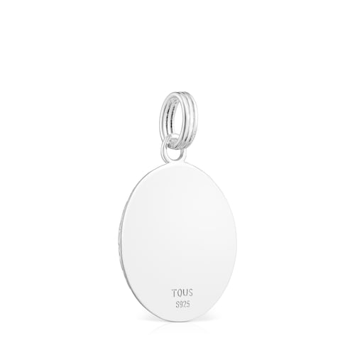 Silver St Tropez Disco bear Pendant 22 mm