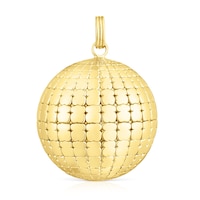 Colgante con baño de oro 18 kt sobre plata bola oso 30 mm St Tropez Disco
