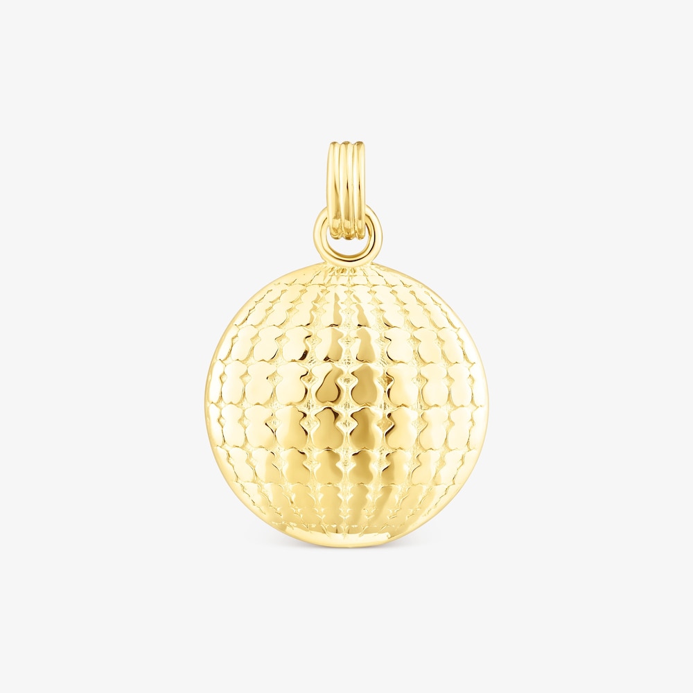 Silver vermeil TOUS Beach Disco bear Pendant 18 mm