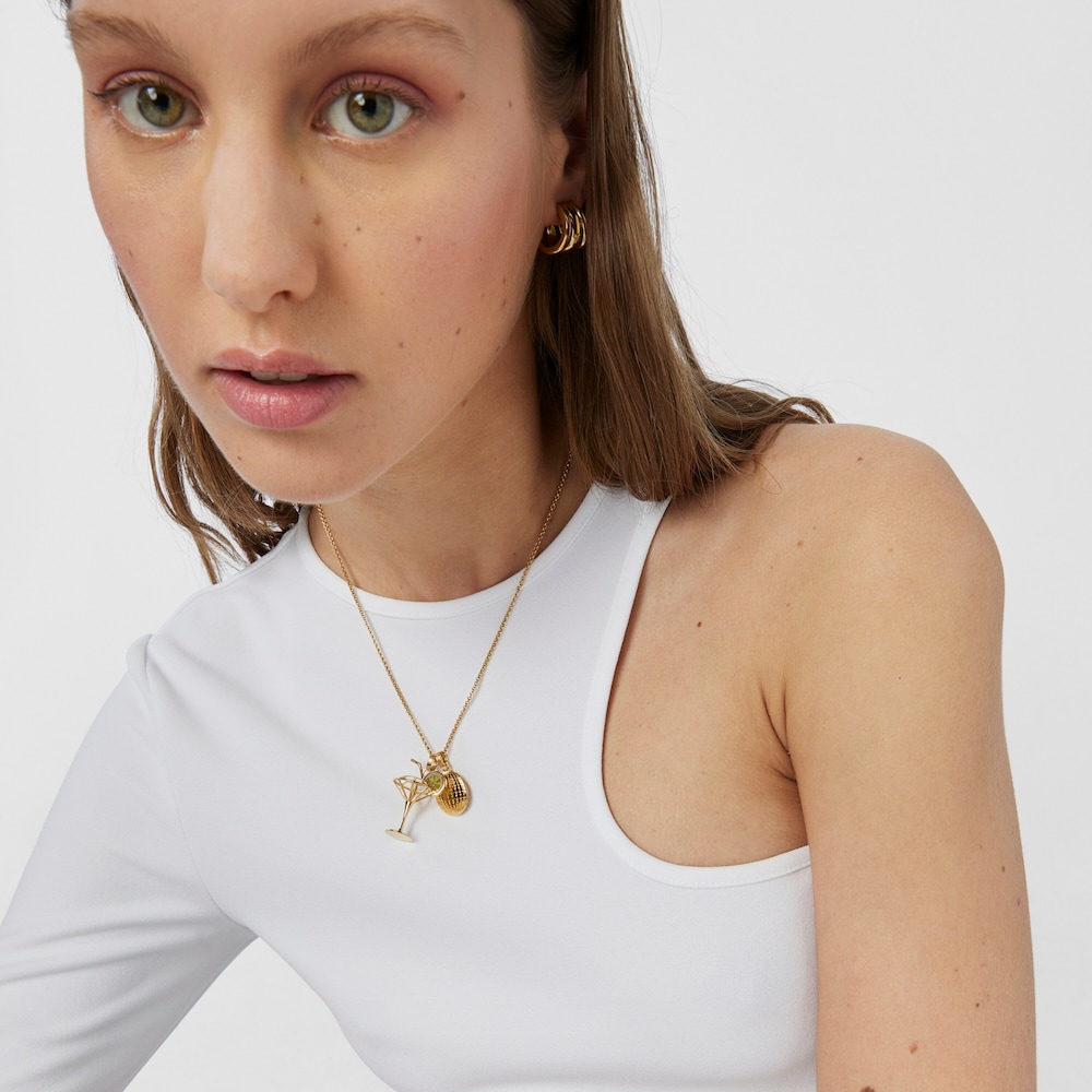 Silver vermeil TOUS Beach Disco bear Pendant 18 mm