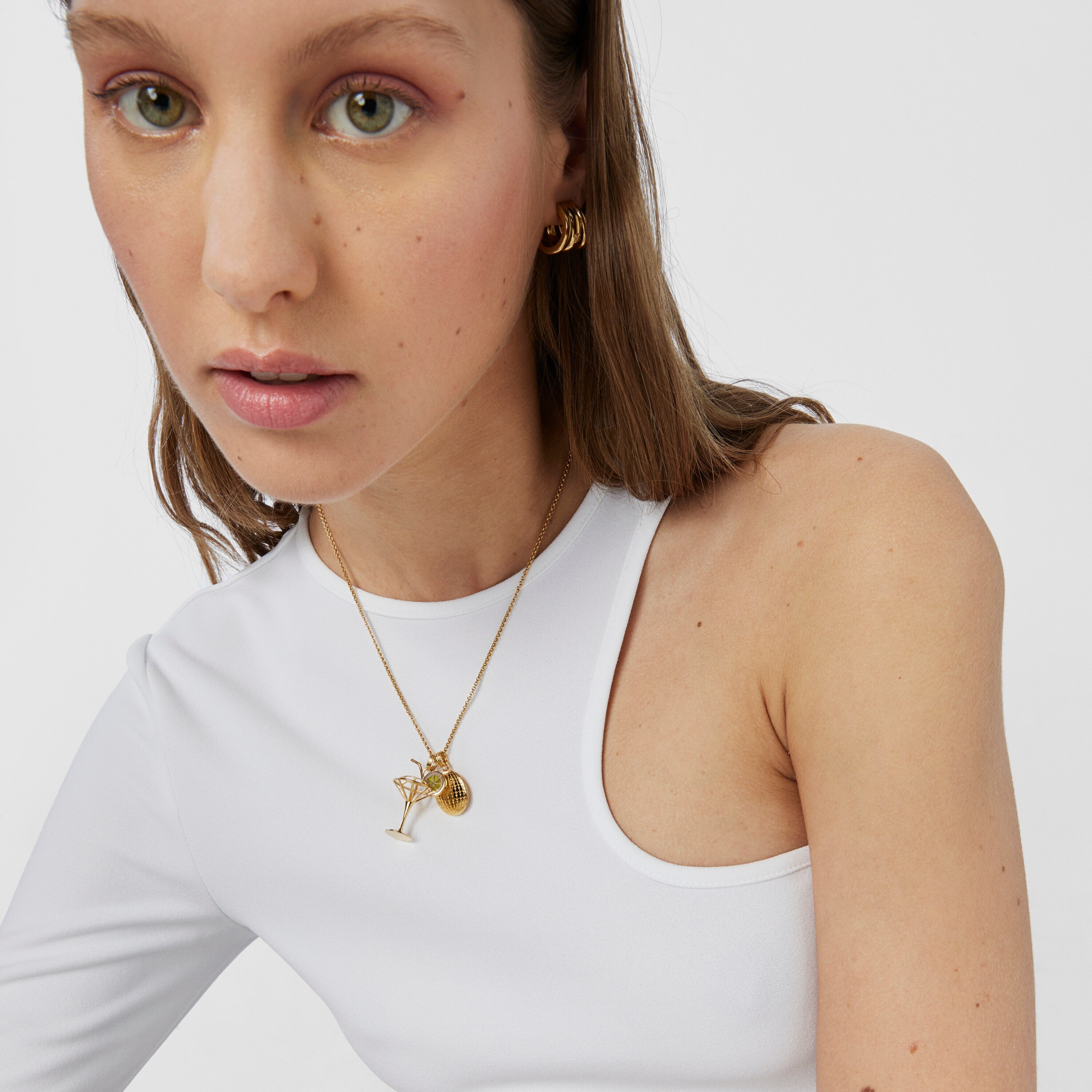 Silver vermeil TOUS Beach Disco bear Pendant 18 mm