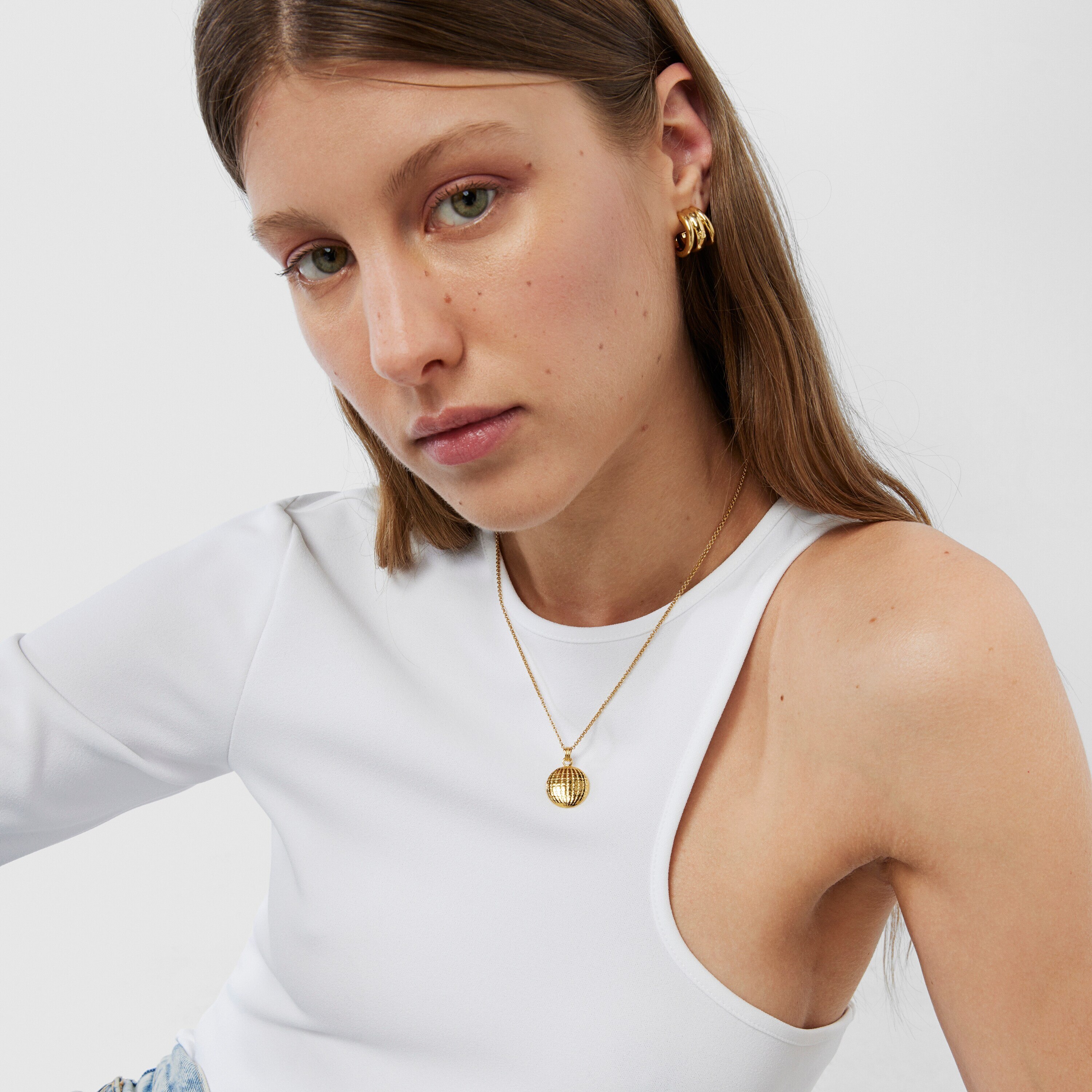 Silver vermeil TOUS Beach Disco bear Pendant 18 mm