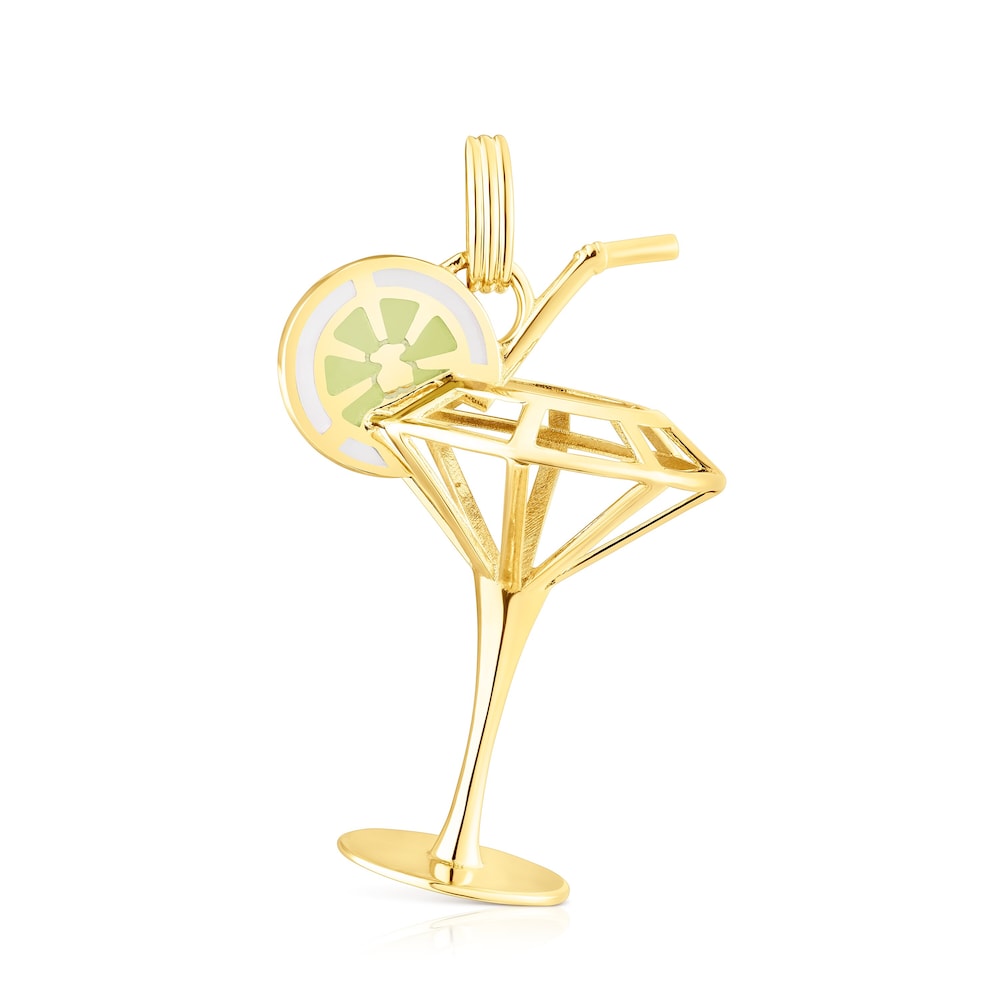 33-mm silver vermeil TOUS St Tropez Cup 3D Enameled pendant 33-mm silver vermeil TOUS St Tropez Cup 3D Enameled pendant
