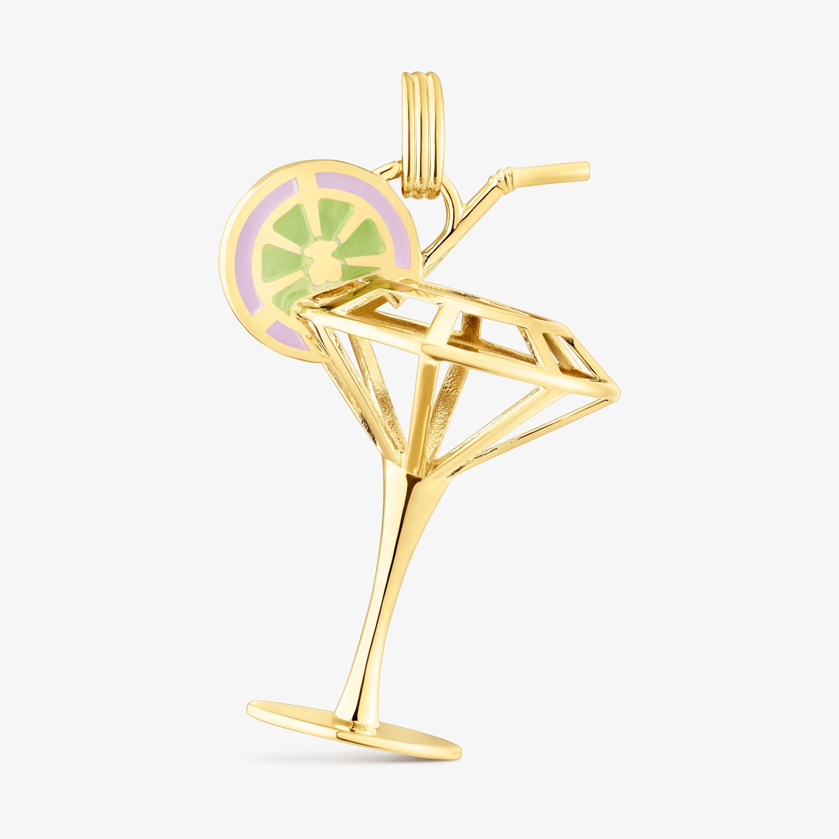 Tous - Colgante Con Baño De Oro 18 Kt Sobre Plata 3D Y Esmaltado 45 Mm Tous Beach Cup - Dorado