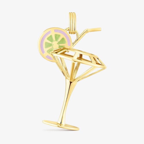 45-mm silver vermeil TOUS Beach Cup 3D Enameled pendant