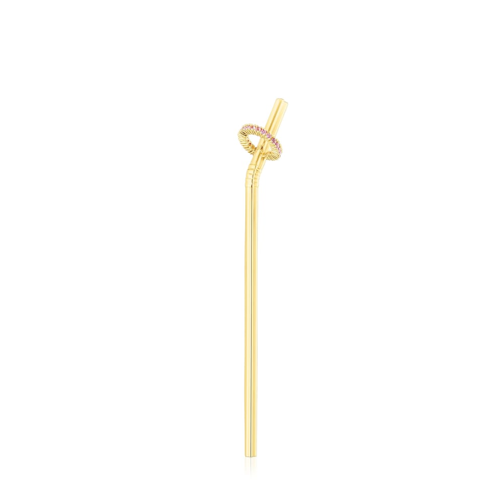 100-mm silver vermeil TOUS St Tropez Cup Pendant with amethysts