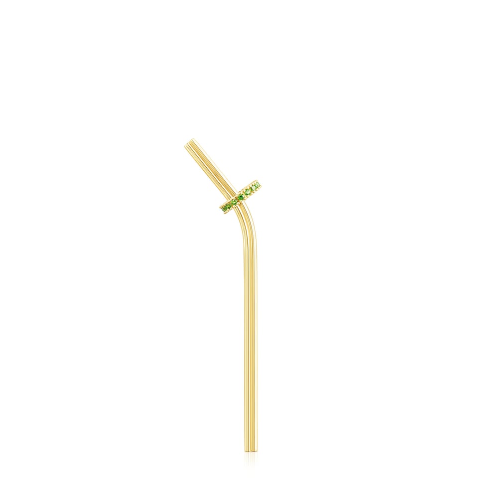 70-mm silver vermeil TOUS St Tropez Cup Pendant with chrome diopside