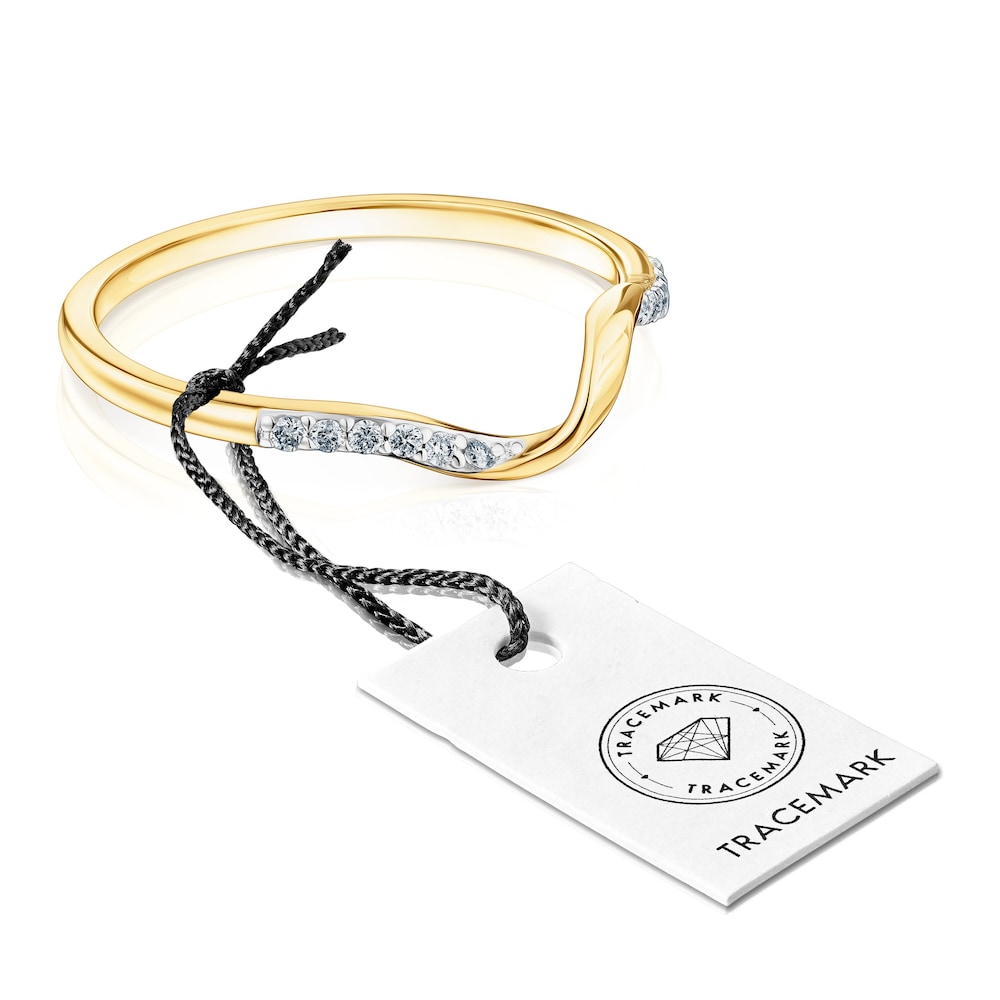 Anel espiral TOUS Beach em ouro e diamantes