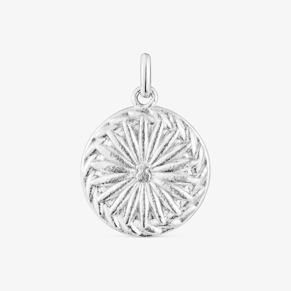 Silver crochet bear Medallion Efecttous