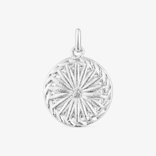 Srebrny medalion z motywem misia Efecttous