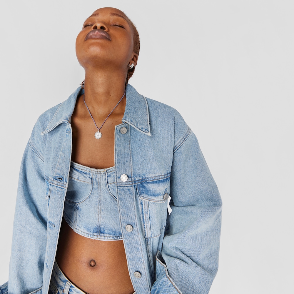 Silver crochet bear Medallion Efecttous