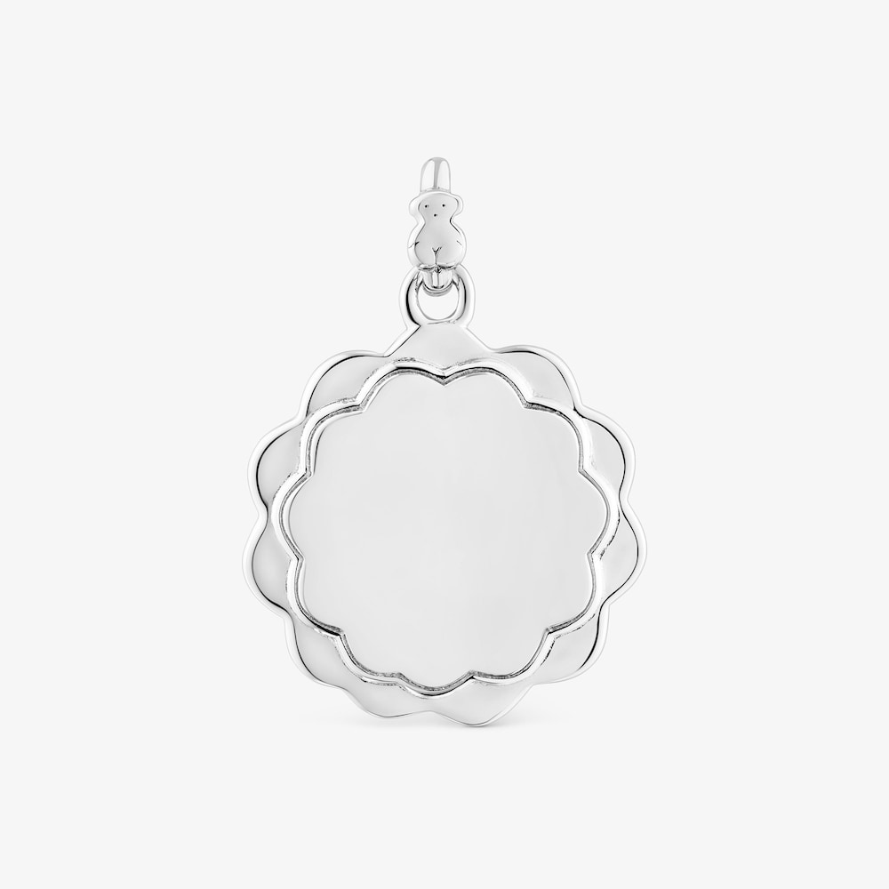 Medalha em prata floral Efecttous