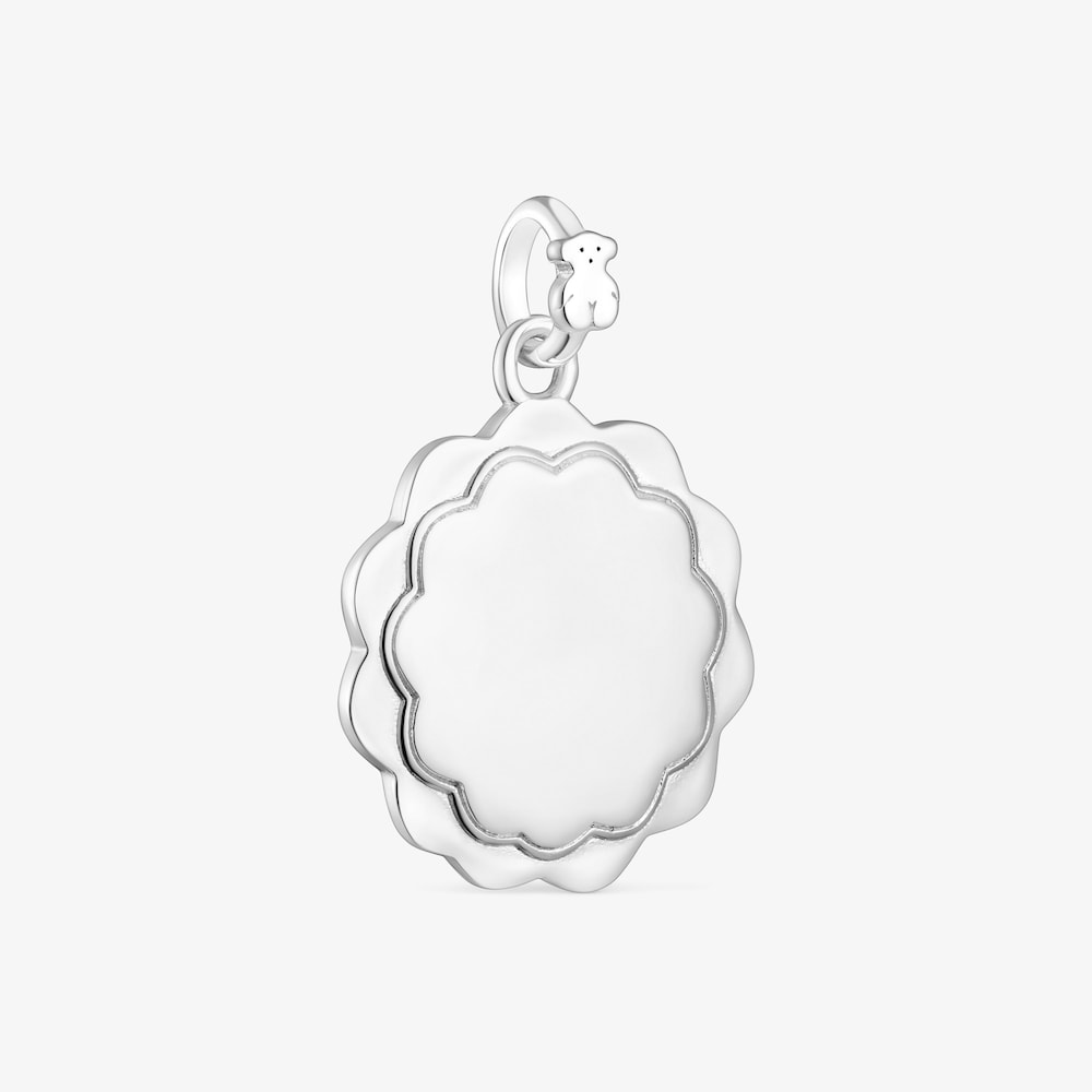 Medalha em prata floral Efecttous