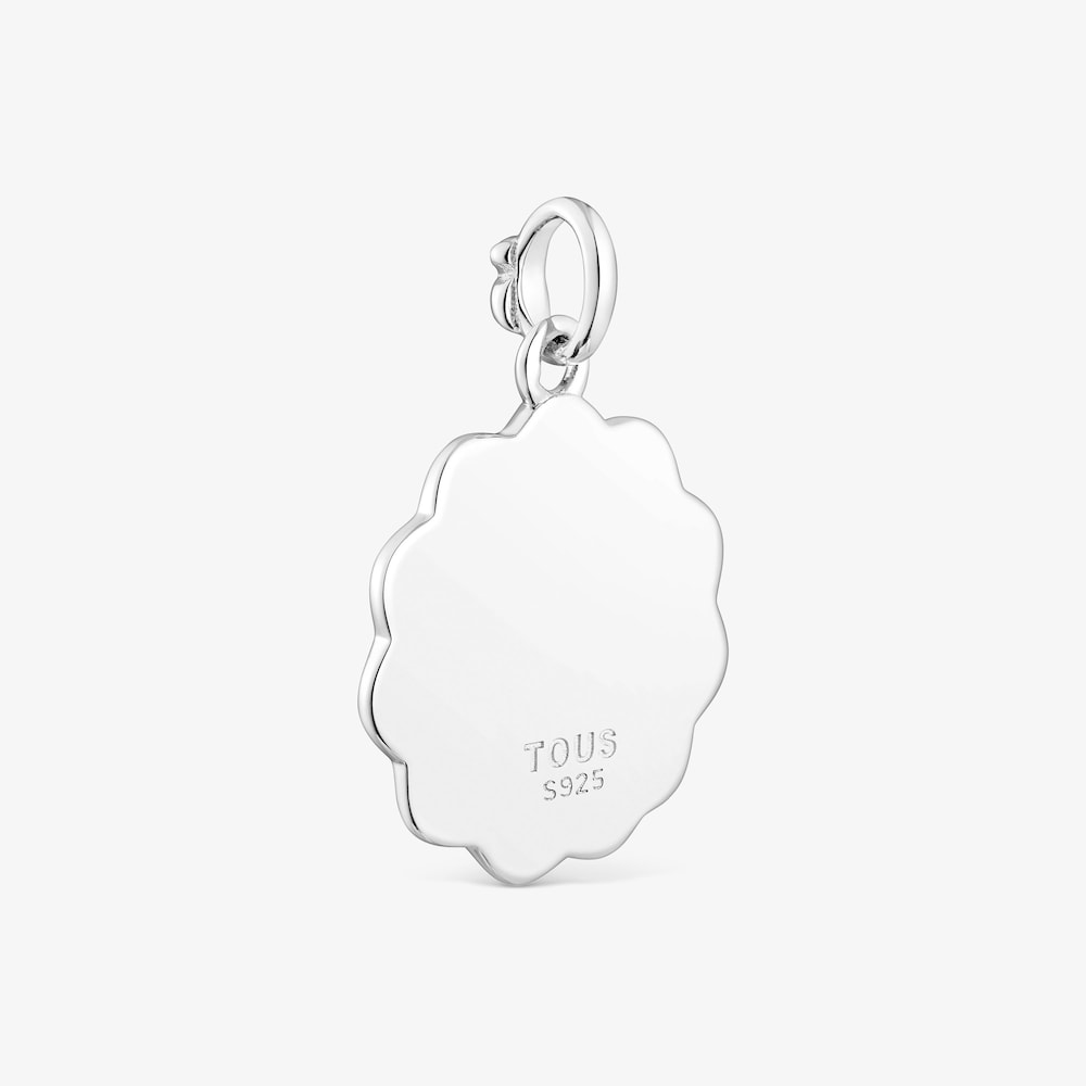 Medalha em prata floral Efecttous