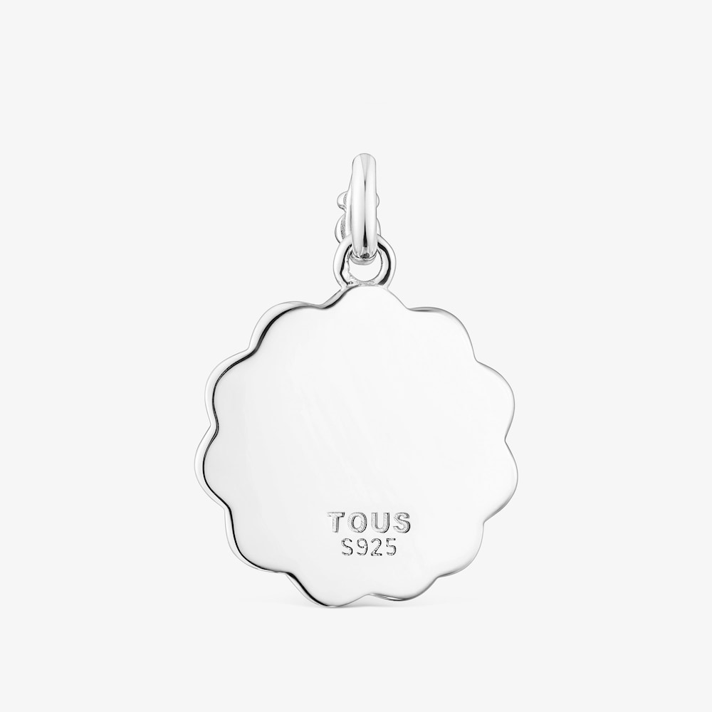 Medalha em prata floral Efecttous