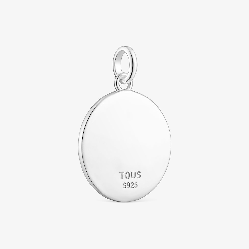 Medalla de plata luna y estrellas Effecttous