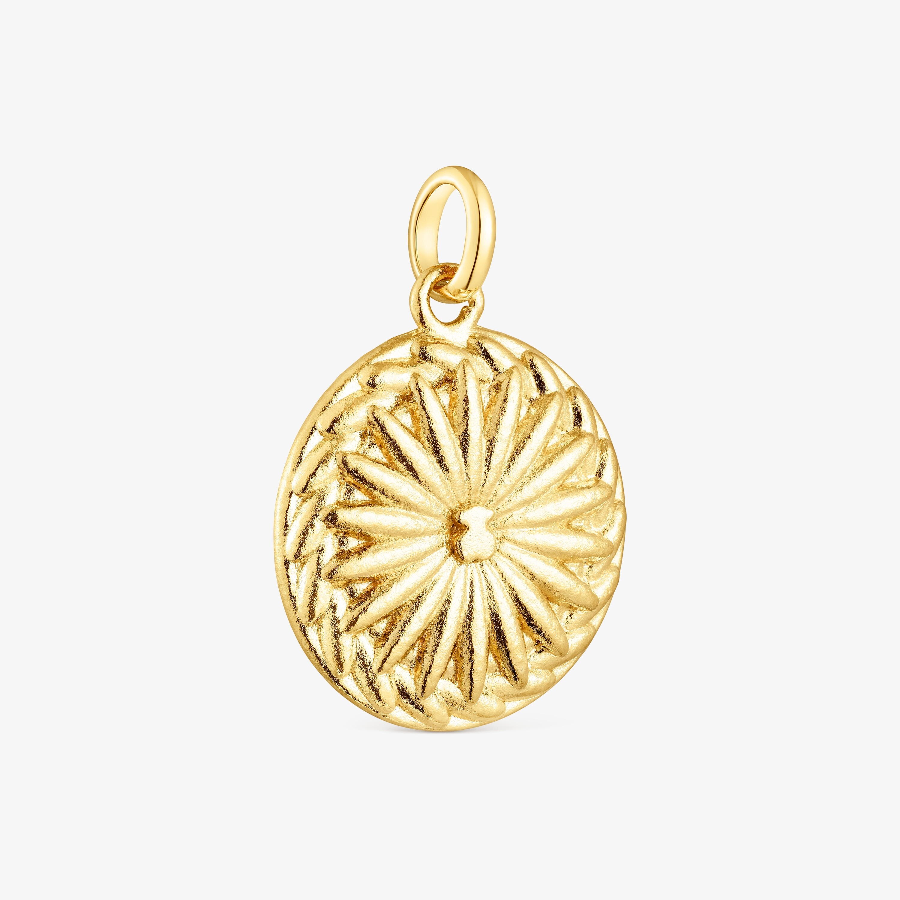 Silver vermeil crochet bear Medallion Efecttous