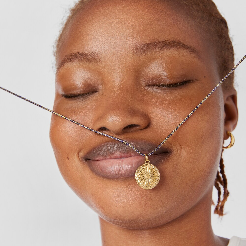 Medalha crochet urso em prata vermeil Efecttous