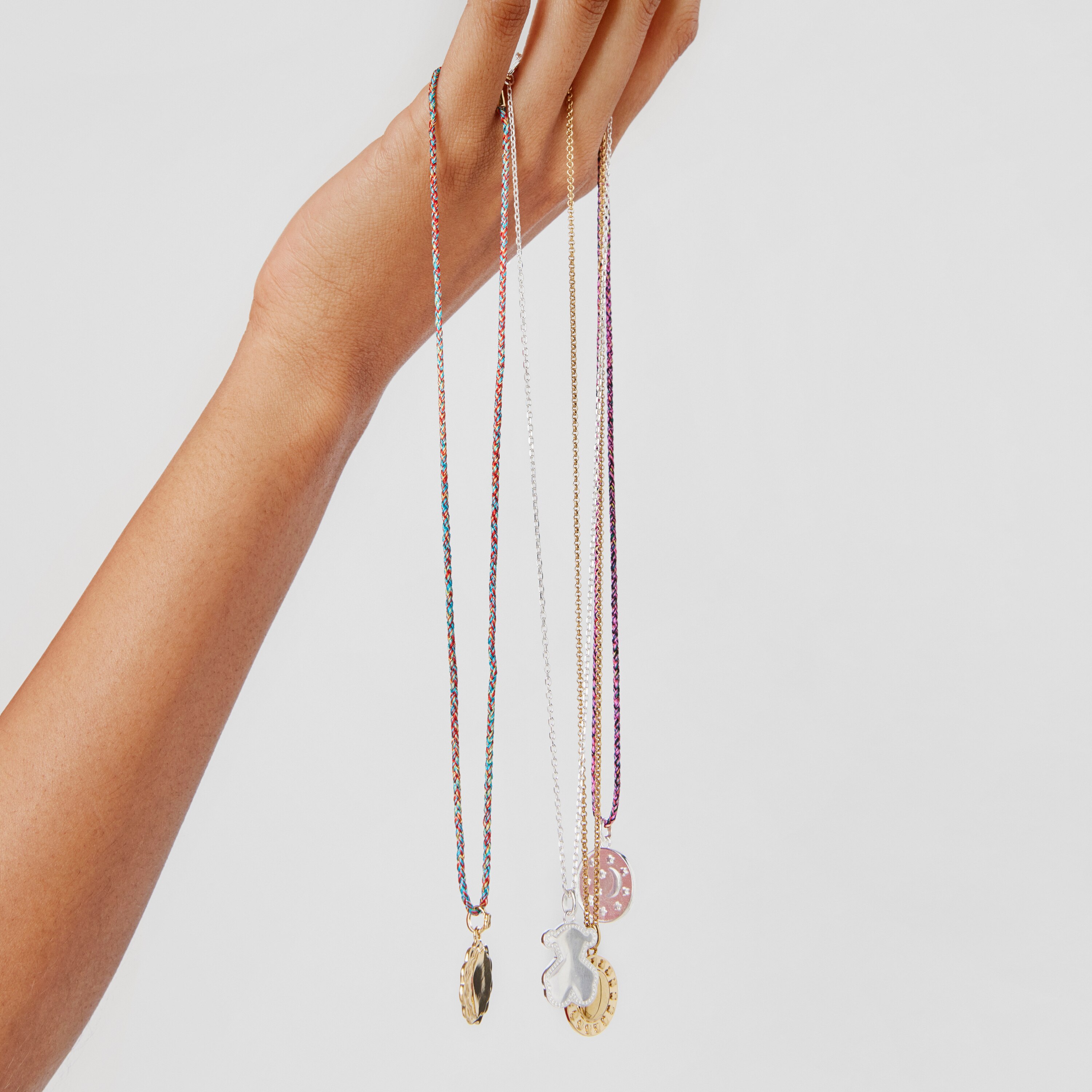 Silver vermeil sun and bears Medallion Efecttous