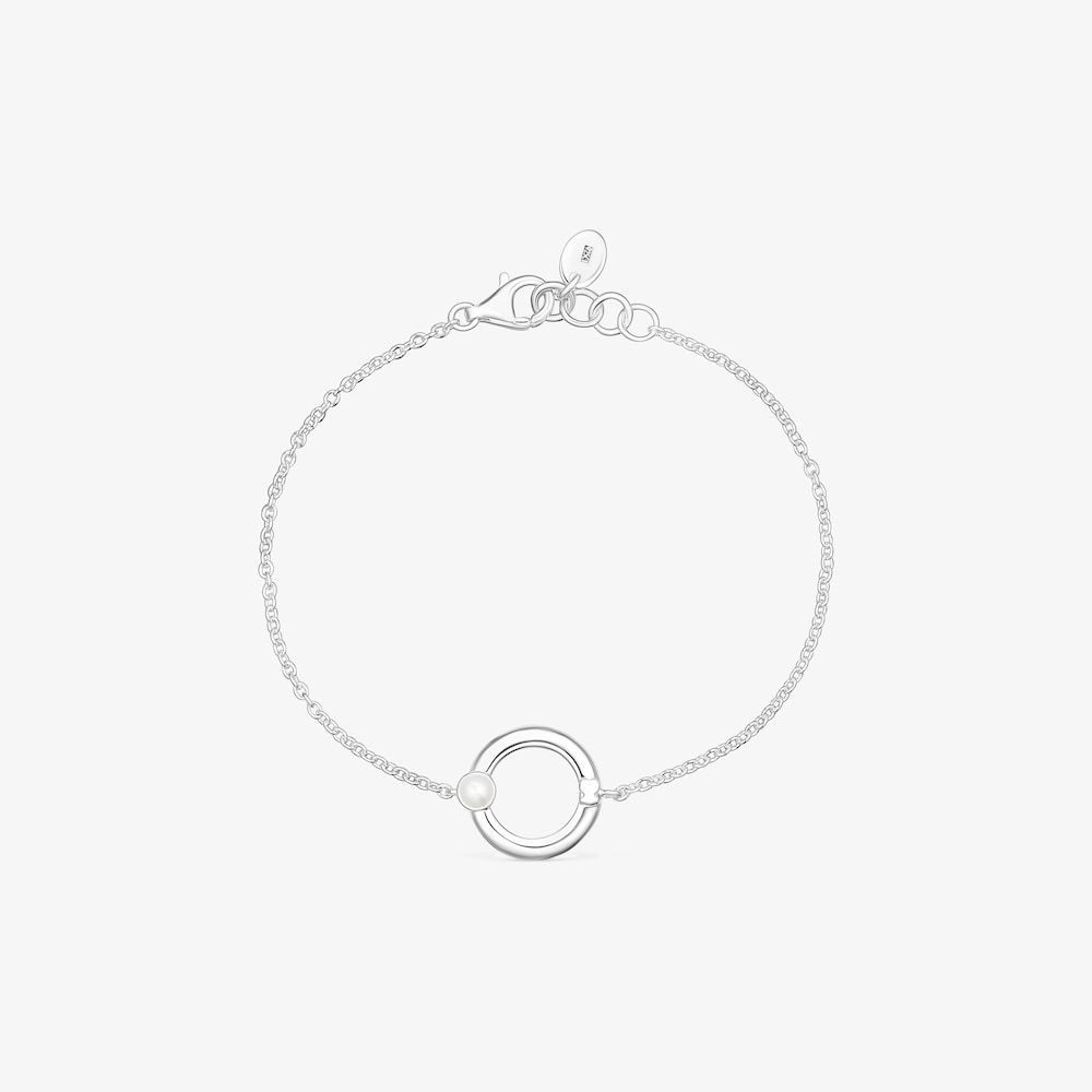 Bransoletka TOUS Fellow wykonana ze srebra z perłą i misiem