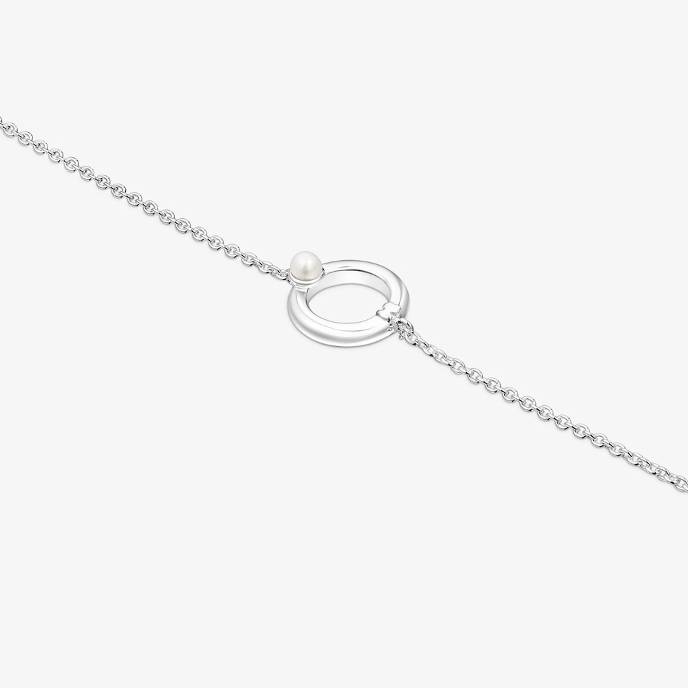 Bransoletka TOUS Fellow wykonana ze srebra z perłą i misiem