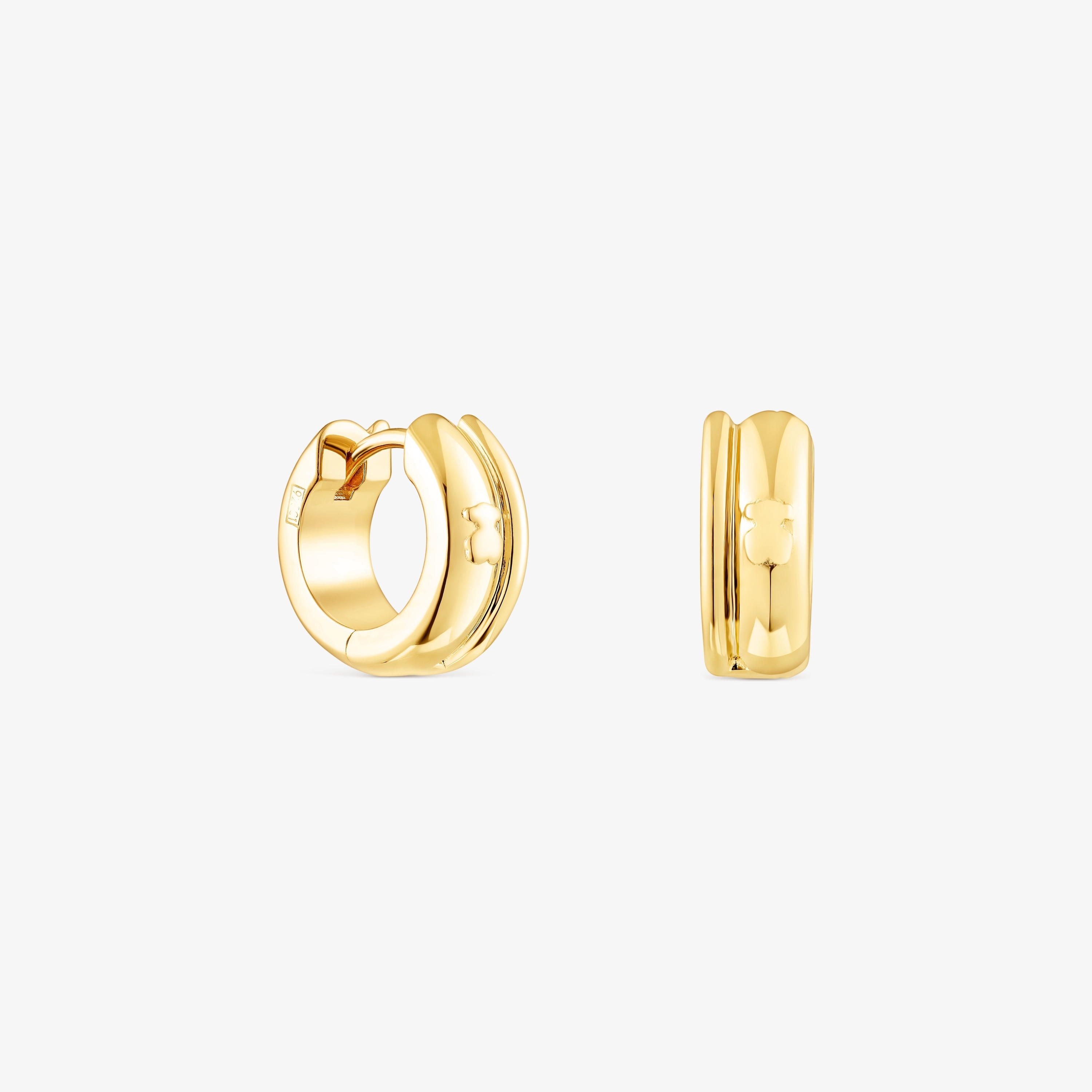 Silver vermeil TOUS Fellow Double-hoop earrings