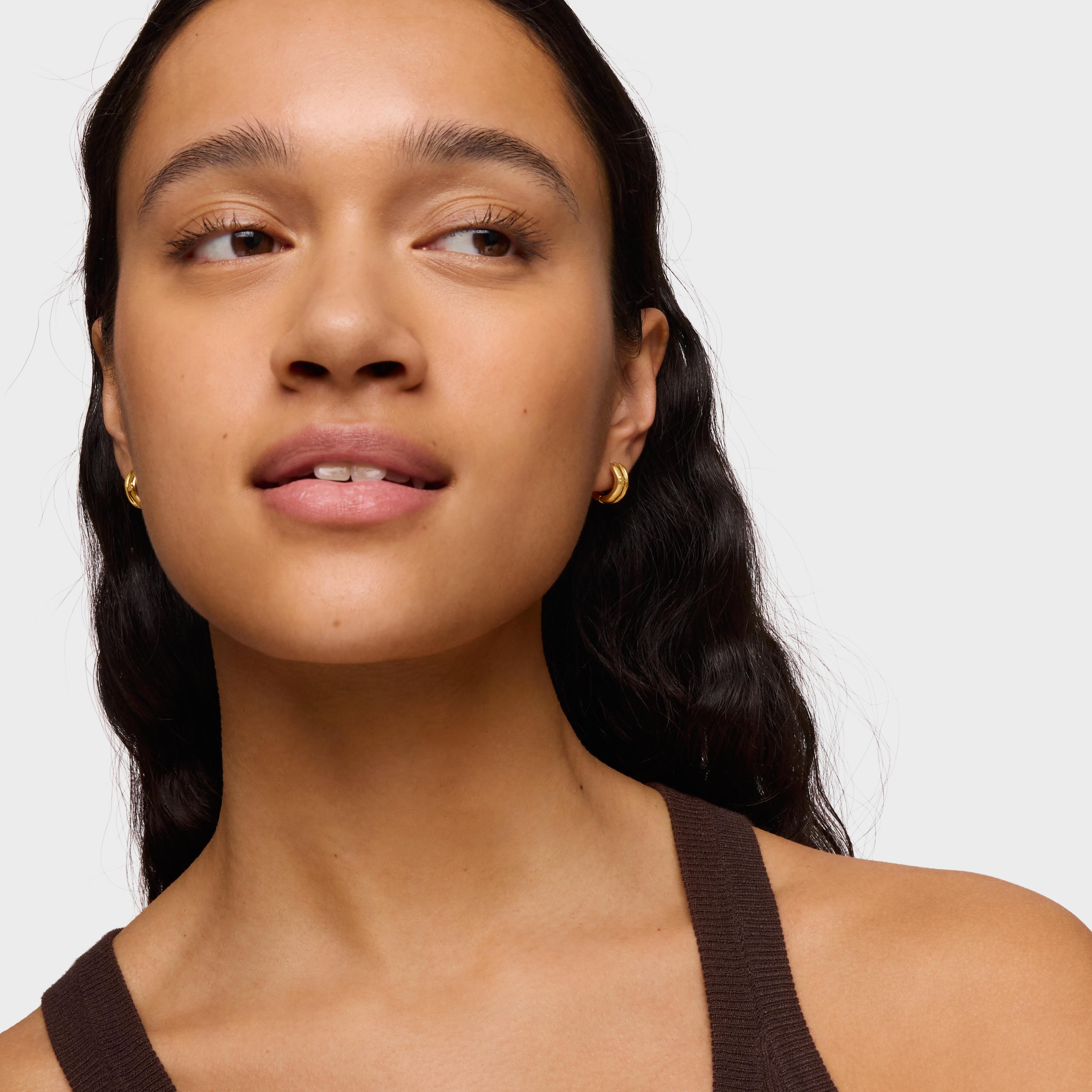 Silver vermeil TOUS Fellow Double-hoop earrings