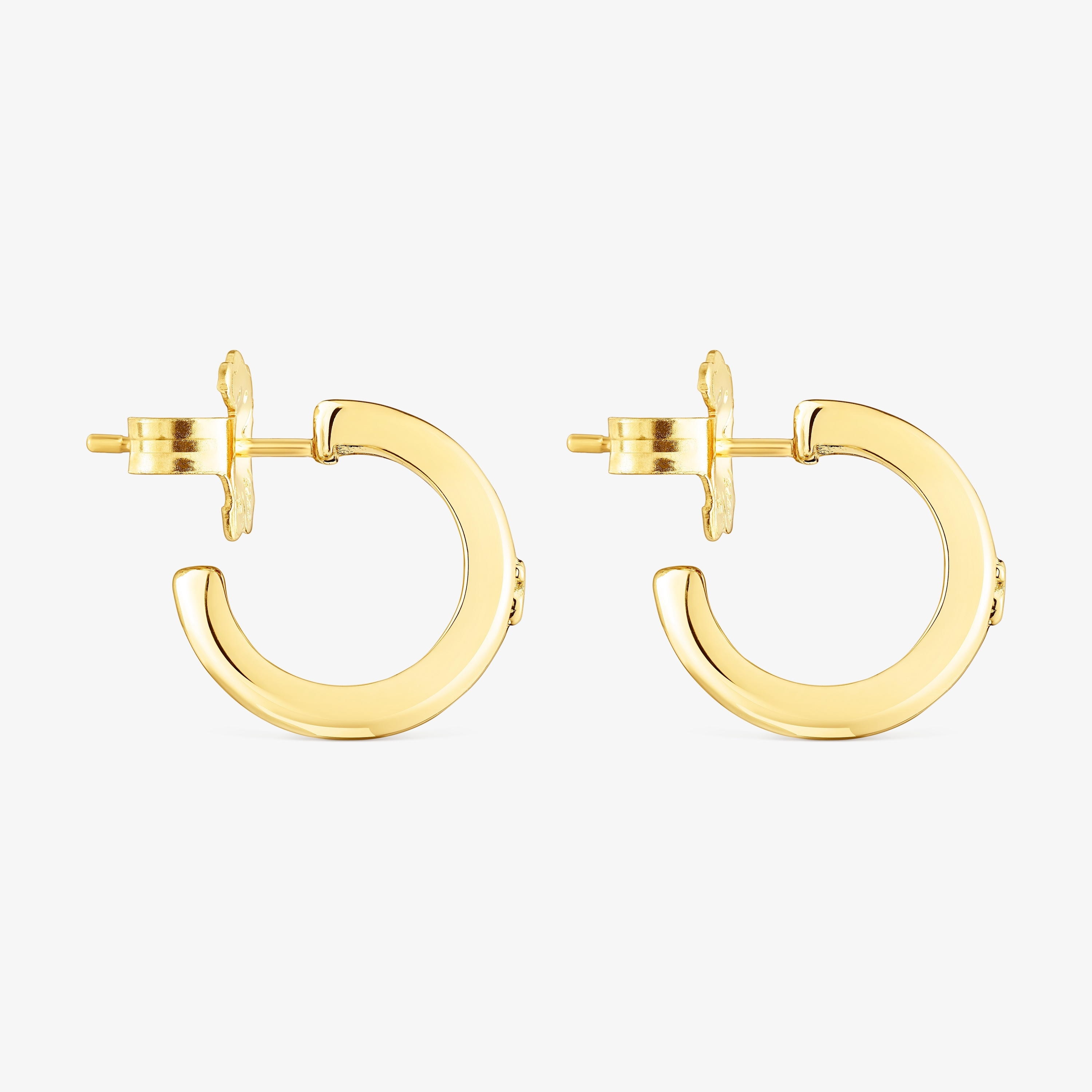 Silver vermeil TOUS Fellow Triple-hoop earrings