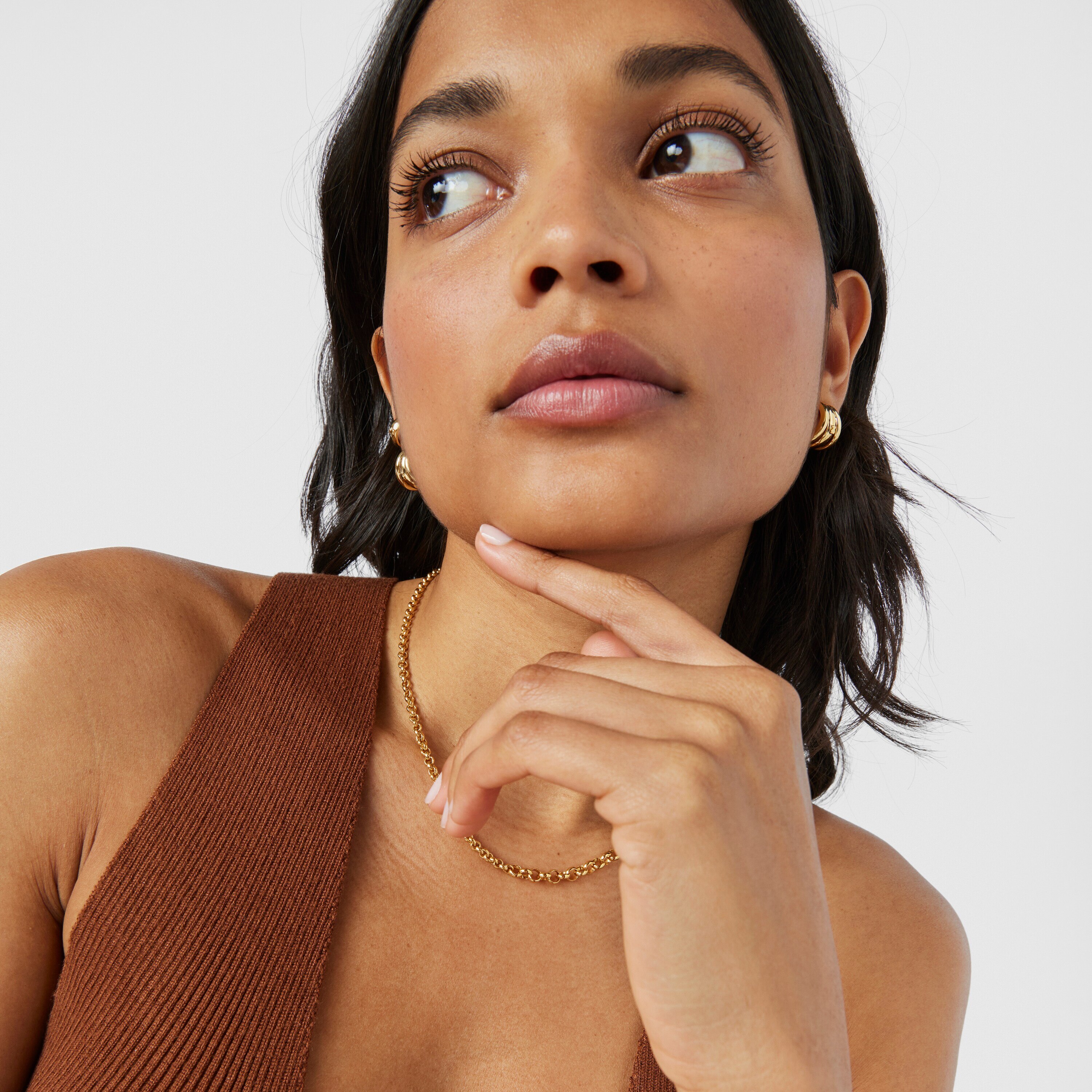 Silver vermeil TOUS Fellow Triple-hoop earrings