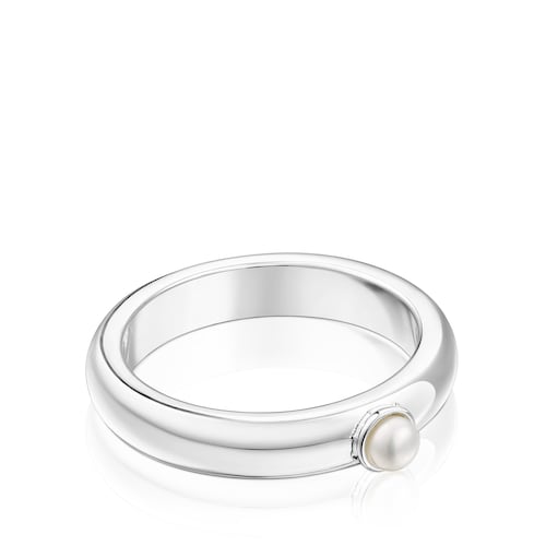 Anillo de plata con una perla TOUS Fellow