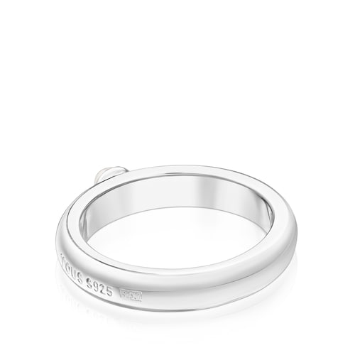 Anillo de plata con una perla TOUS Fellow