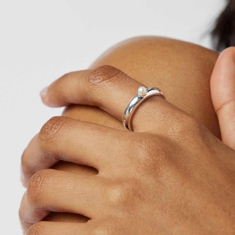 Anillo de plata con una perla TOUS Fellow