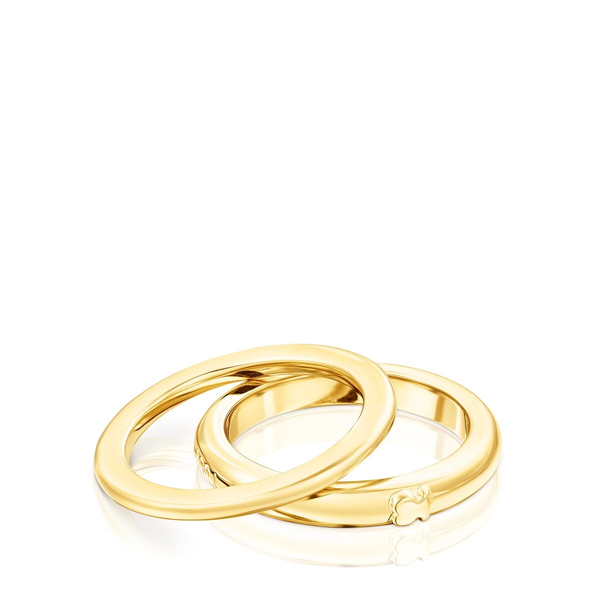 Pack de anillos de plata vermeil TOUS Fellow
