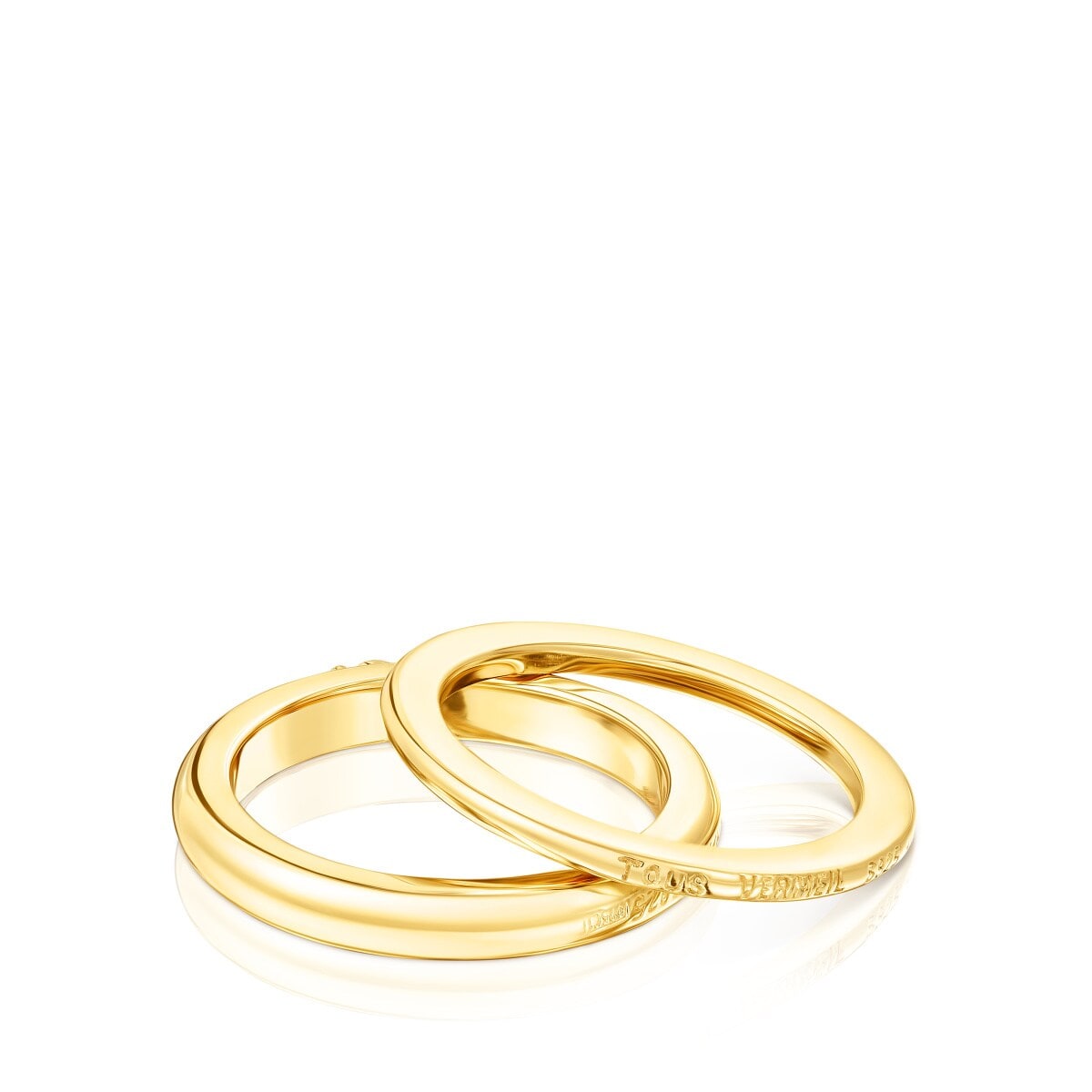 Pack de anillos de plata vermeil TOUS Fellow