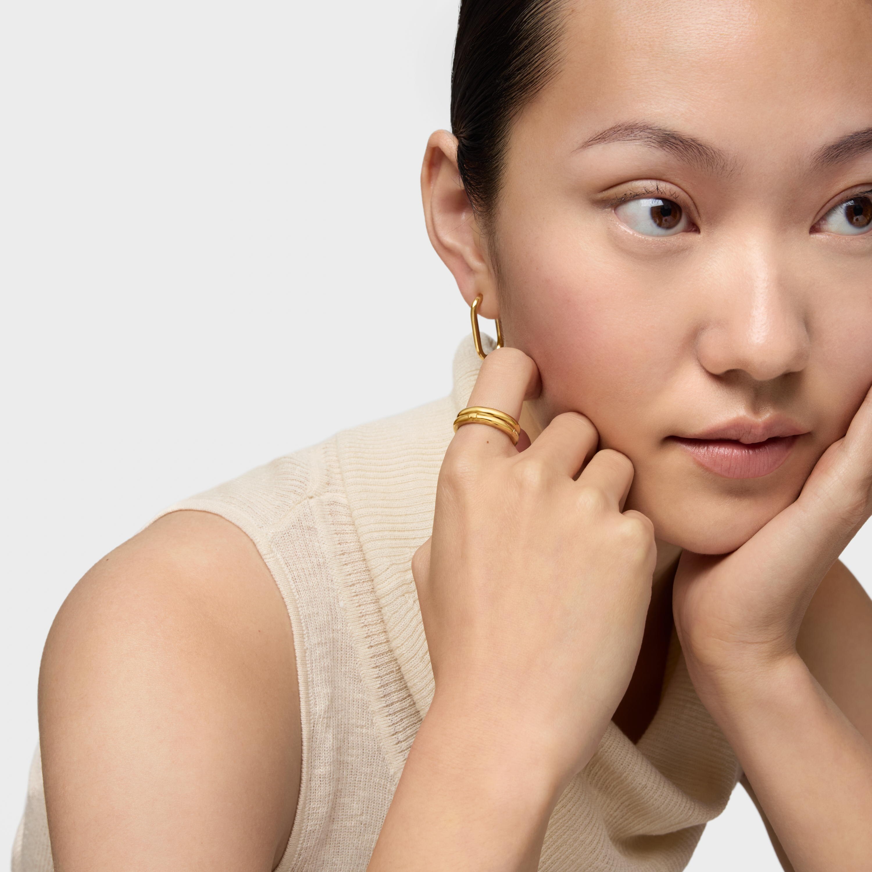 Pack of silver vermeil TOUS Fellow Rings