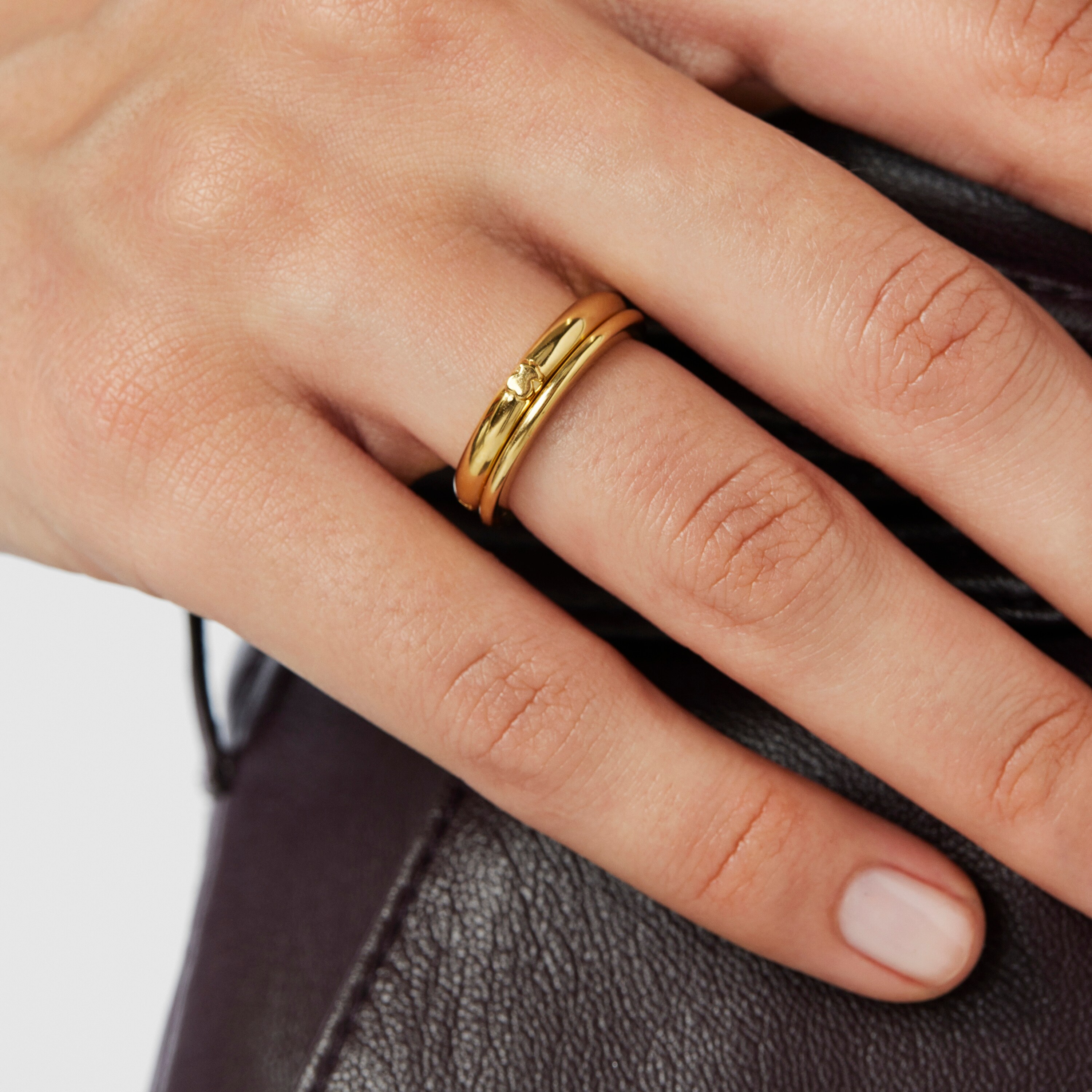 Pack of silver vermeil TOUS Fellow Rings