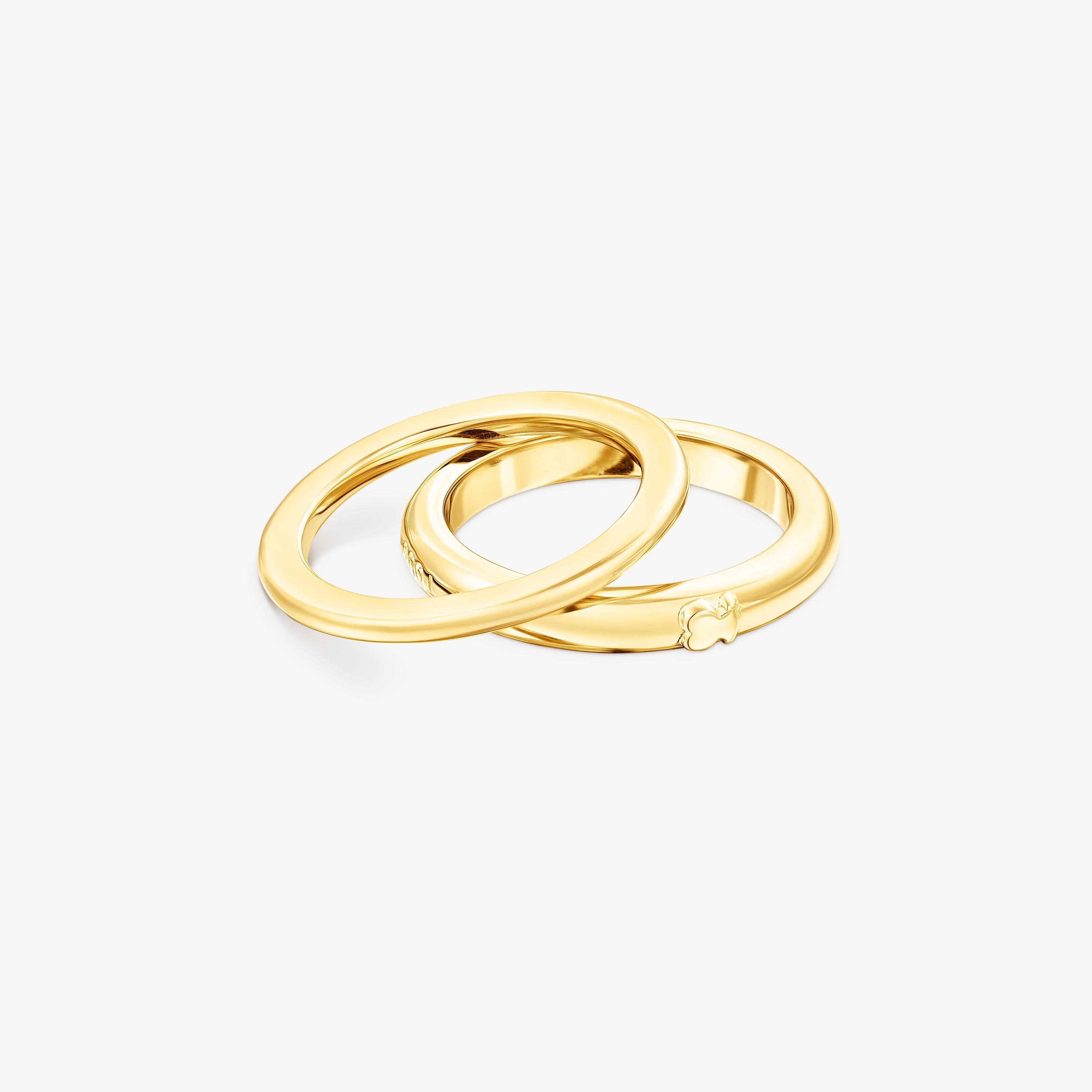 Pack of silver vermeil TOUS Fellow Rings