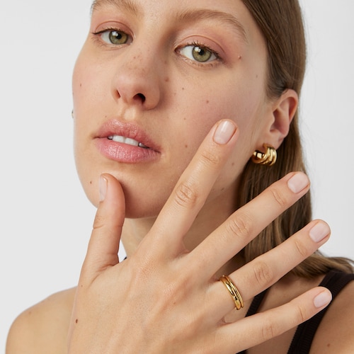 Pack of silver vermeil TOUS Fellow Rings