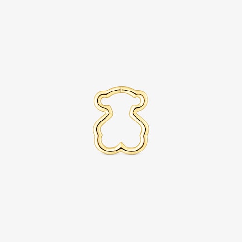 18K Solid Gold TOUS Basics 1/2 Earring with bear motif